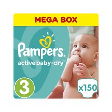 Pampers Active Baby-Dry 5-9 кг 3 150 шт