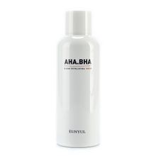 Тонер отшелушивающий с AHA и BHA кислотами для чистой кожи Eunyul AHA.BHA Clean Exfoliating Toner 180мл