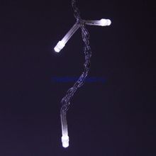 Занавес для улицы "Мерцание" 2*3,0 м 480 ламп LED, прозрач.пров, Белый (возможность соединения)