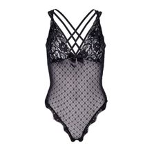 Leg Avenue Кружевное боди POINT D ESPRIT TEDDY (S-M-L   черный)