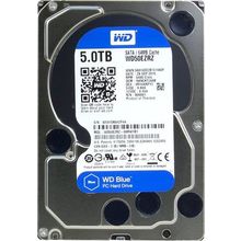 Жесткий диск 5TB WD Caviar Blue (WD50EZRZ) {Serial ATA III, 7200 rpm, 64Mb buffer}