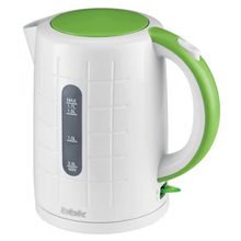 Чайник BBK EK-1703P белый зеленый, пластик,об.1,7л.,2200Вт.,контроллер : Strix ( KeAi)