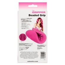 California Exotic Novelties Розовый рельефный мастурбатор Beaded Grip (розовый)