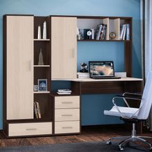 Сокол Стол письменный Сокол КСТ-16+СТ-9 цвет венге беленый дуб ID - 292167