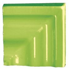 Tonalite Diamante Verde Lime Angolo Specchio Bordo 8x8 см