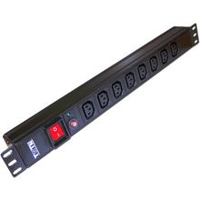 TWT-PDU19-10A8C13	Блок розеток 19 8 шт. C13, 10A 250V, без шнура питания