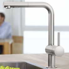 Minta 32168DC0 смеситель для кухни Grohe с выдвижным изливом