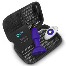 b-Vibe Фиолетовая анальная пробка с римминг-эффектом RIMMING PETITE - 12,4 см. (фиолетовый)