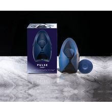 Синий инновационный мужской вибратор PULSE DUO (183488)