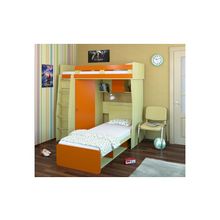 Кровать двухъярусная Карлсон М3 (Цвет: БУК, Размер кровати: 70х186 и 80х200, Наличие матраса: + 2 матраса Эконом Д-10)