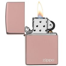 Зажигалка розовое золото глянцевая Zippo 49190ZL с покрытием High Polish Rose Gold