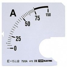 Шкала Ш72   75 5А-1,5 (для А72 Х 5А) |  код. SQ1102-0191 |  TDM