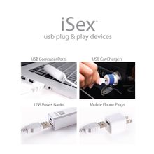 Белые вагинальные виброшарики USB KEGEL BALLS, работающие от USB Белый