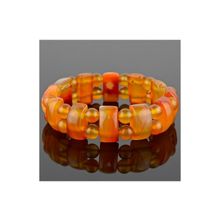 Бусики-Колечки Браслет Сердолик "Рондо" арт. бНСР-4(20)-19-1