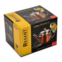 Заварочный чайник 0,6л с ситечком Regent Inox Franco 93-FR-TEA-05-600