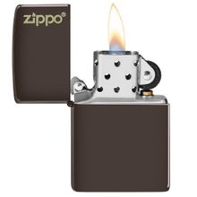 Зажигалка коричневая матовая Zippo с покрытием Brown Matte