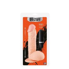 Dream Toys Телесный вибратор на присоске BIGSTUFF 7.5INCH FLESH - 19 см. (телесный)