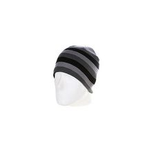 Шапка Urban Classics 3 Stripe Beanie Grey Elephant Black