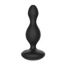 Чёрная анальная пробка с электростимуляцией E-Stimulation Vibrating Buttplug - 14 см. Черный