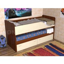 Кровать двухъярусная детская Дуэт-2 выдвижная