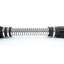 Черная длинная плеть с серебристой ручкой - 56 см. черный с серебристым