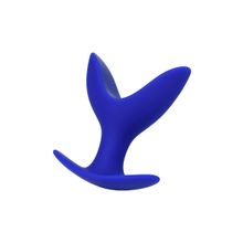 ToyFa Синяя силиконовая расширяющая анальная втулка Bloom - 9 см.