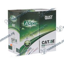 Кабель UTP 5e кат. AOpen "ANC504-40CU", 4 пары, однож, 24AWG 0.51мм, медь (305м), серый [128052]