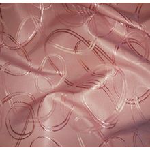 Портьерная ткань Овал Розово-брусничный