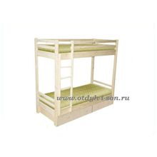 Кровать двухъярусная Кадет-2 (ВМК Шале) (Размер кровати: 90Х190 200, Наличие матраса: Без матраса)