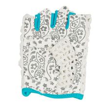 Перчатки для фитнеса STARFIT SU-110 белые голубые р.XS