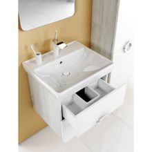 Aqwella Тумба с раковиной Аликанте 55 дуб седой