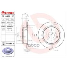 Диск Тормозной Uv Coated | Зад | Brembo арт. 09896921