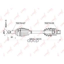 Привод В Сборе | Перед Прав | LYNXauto арт. CD1049