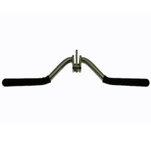 Блочная ручка V-образная Бицепс-трицепс с обрезиненными хватами вращающаяся подвеска