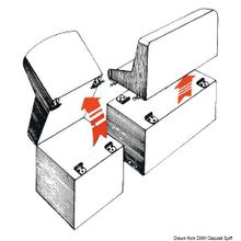 Osculati Петли со съемным стержнем на пружине, 38.983.00