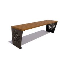 Скамейка садовая «ИНДИЯ» без подлокотников (0,6м)