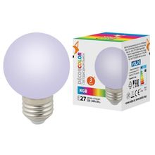 Volpe Лампа светодиодная Volpe E27 3W матовая LED-G60-3W RGB E27 FR С UL-00006960 ID - 266502
