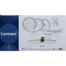 Столовый сервиз Luminarc ESSENCE MATIZ 46 предметов 6 персон ОАЭ N1207