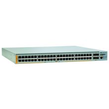 Коммутатор 48 port gigabit advanged layer 3 switch w  4 sfp + netcover basic, one year support package (alliedtelesin) at-x610-48ts-60