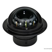 Osculati IDRA built-in compact compass w black front rose, 25.014.90