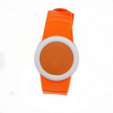 Ультратонкие силиконовые LED часы Nexer G1218 оранжевые