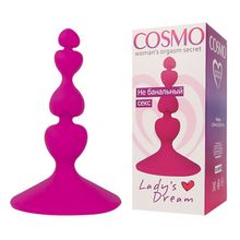 Втулка анальная Cosmo розовый 8 см