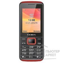 Texet TM-214 мобильный телефон цвет черный-красный