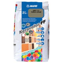 МАПЕЙ Кераколор ФФ затирка для швов №113 темно-серая (2кг)   MAPEI Keracolor FF цементно-полимерный шовный заполнитель №113 темно-серая (2кг)