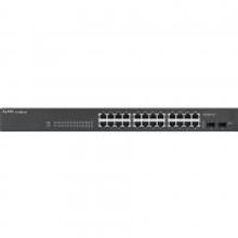 ZyXEL GS1900-24 интеллектуальный коммутатор, Gigabit Ethernet, 24 разъема RJ-45, 2 SFP-слота