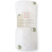 SwaddleDesigns Marquisette Mocha Striped Fish киви