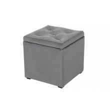 Мебельстория Пуф Тони-2Т серый велюр ID - 310818