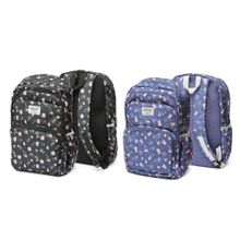 Рюкзак подростковый, 38x30x14см, ПЭ, 2 отделения, 4 кармана, нейлон, 2 дизайна 2 дизайна