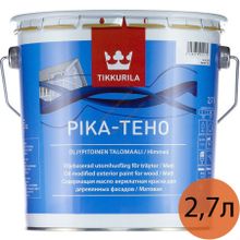 ТИККУРИЛА Пика Техо база A белая краска для деревянных фасадов (2,7л)   TIKKURILA Pika-Teho base A краска для деревянных фасадов (2,7л)