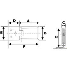 Osculati Дверные петли piramid на 90°, 38.929.01